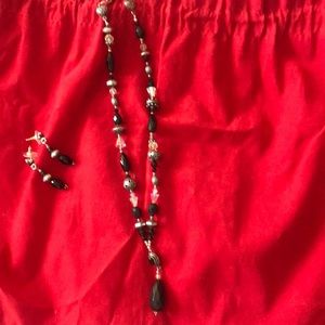 Ladies necklace/earrings pierced